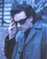 Bono with shades