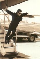 Bono jumping from plane