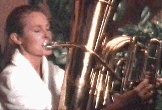 Sara plays tuba